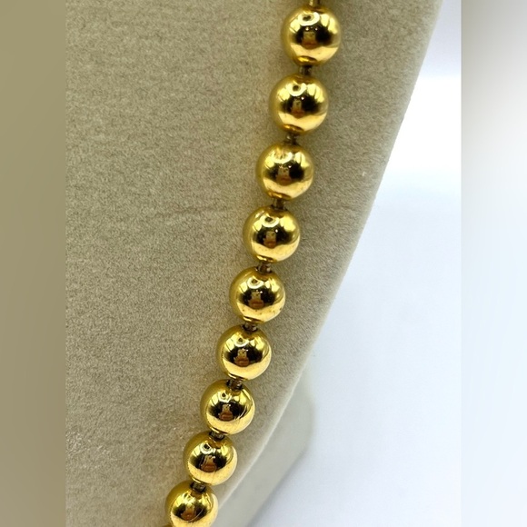 Women's PREMIER DESIGNS Gold Plated Bead Necklace 23” Gold Tone - Picture 3 of 9